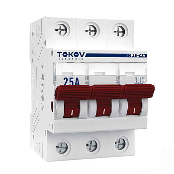 Выключатель нагрузки модульный 3п 25А PRIZMA TOKOV ELECTRIC TKE-PZ60-MDSI-3-25