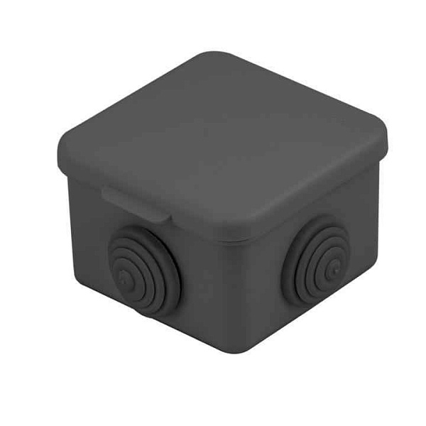 Коробка распаячная КМР-030-036 65х65х50 4 мембранных ввода черн. EKF plc-kmr2-030-036-b 