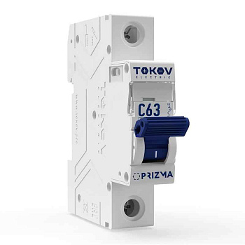 Выключатель автоматический модульный 1п C 63А 6кА PRIZMA TOKOV ELECTRIC TKE-PZ60-MCBI-1-63-C TOKOV ELECTRIC