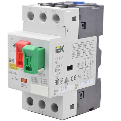 Пускатель ПРК32  4-6,3А (A6 GV2P) ИЭК ARMAT