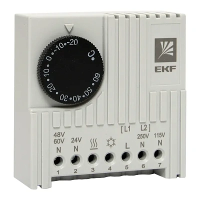 Термостат NO/NC (оxлаждение/обогрев) на DIN-рейку 10A 230В IP20 EKF PROxima