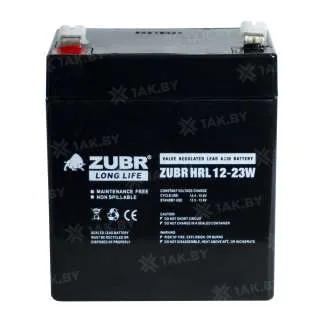 Аккумулятор ZUBR HR 1224 W (12V, 6Ah) 