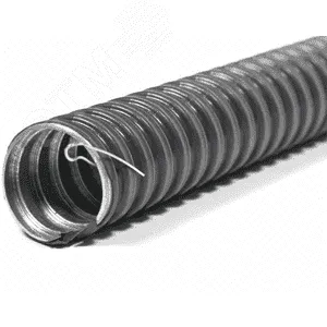 Металлорукав в ПВХ изоляции РЗ-ЦП нг LS 16 (50 м/уп.) с протяжкой ГОФРОМАТИК