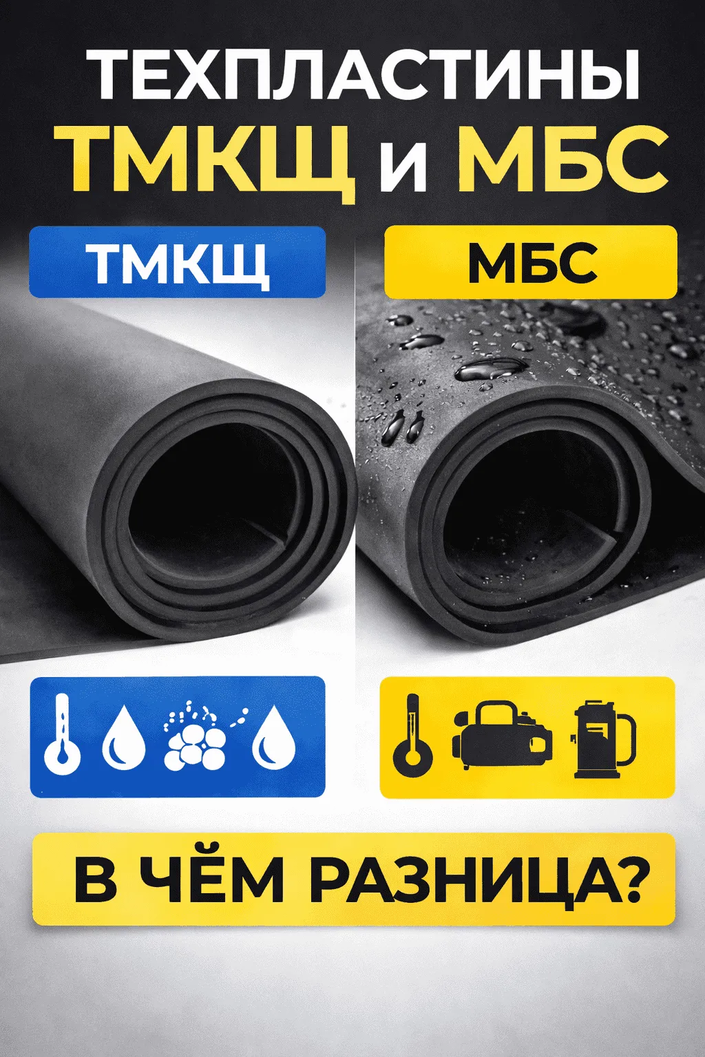 Техпластины ТМКЩ и МБС: характеристики, отличия и как выбрать<