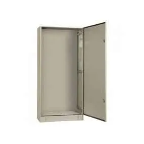 Щит напольный 1000x700x350мм (ВxШxГ) из композитного (SMC) материала с монт. панелью и цоколем 100мм, IP65