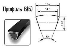 Ремень клиновый профиль Б