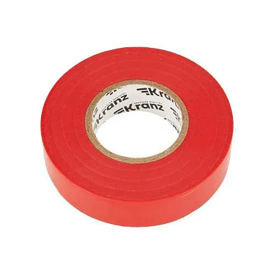 Изолента ПВХ профессиональная 0.18х19мм 20м красн. Kranz KR-09-2804 