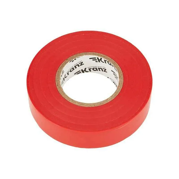 Изолента ПВХ профессиональная 0.18х19мм 20м красн. Kranz KR-09-2804 