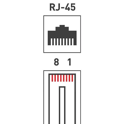 Разъем RJ45 8P8C кат.5E UTP (уп.100шт) PROCONNECT 05-1021-3 
