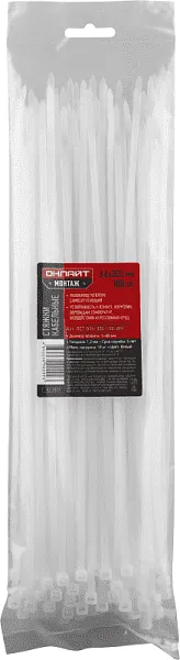 Хомут 90 299 OCT-036-300-100-WH (уп.100шт) ОНЛАЙТ 90299 