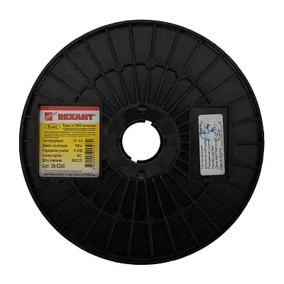 Трос стальной в ПВХ изоляции d4.0мм (уп.100м) Rexant 09-5240 