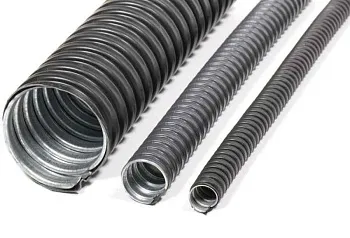 Металлорукав в ПВХ изоляции МРПИ НГ 10 d10мм без протяжки сталь гор. оцинк. (уп.50м) ГОФРОМАТИК zeta42233