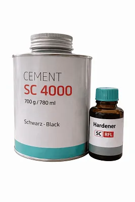 Картинка Клей Cement SC 4000, 700 гр. Черный с отвердителем