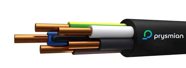 Кабель ВВГнг(А)-LS 5х2.5 ОК (N PE) 0.66кВ (бухта) (м) РЭК-PRYSMIAN 1505050101