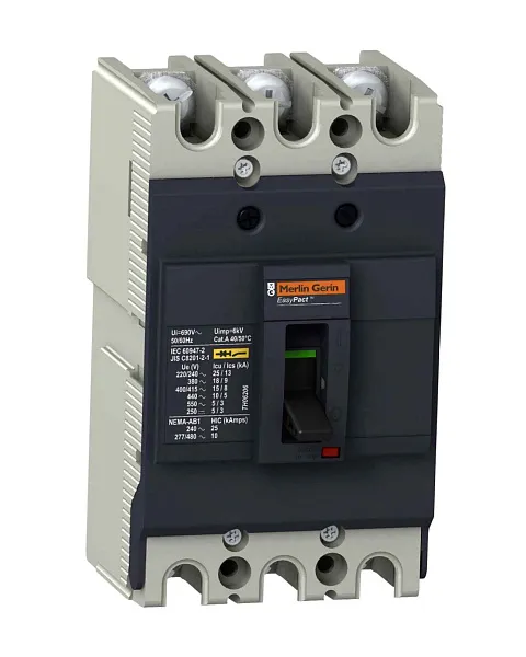 EZC100N3040 АВТ. ВЫКЛ. EZC100 18 KA/380 В 3П/3T 40 A 