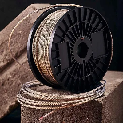 Трос стальной в ПВХ изоляции d4.0мм (уп.100м) Rexant 09-5240 