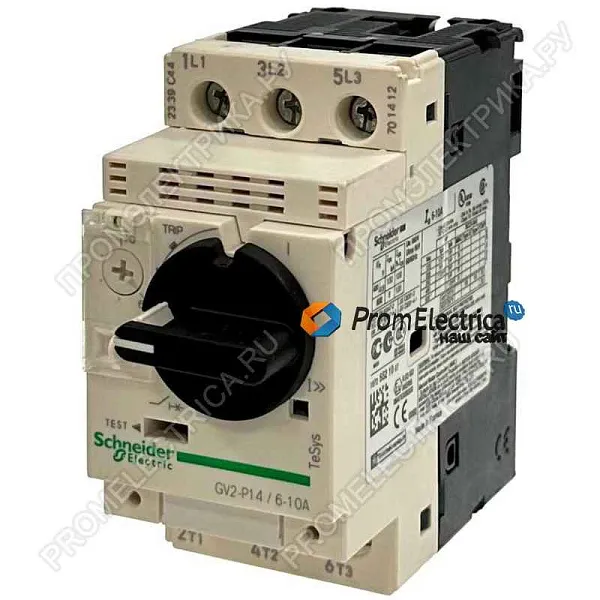 GV2P14 АВТ. ВЫКЛ С КОМБ. РАСЦЕП. 6-10А 