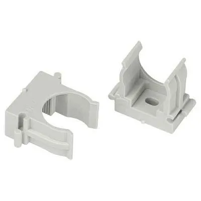 Держатель для труб (клипса) d20мм для прямого монтажа CLIP-20-G-MP сер. (уп.100шт) Эра Б0062104 