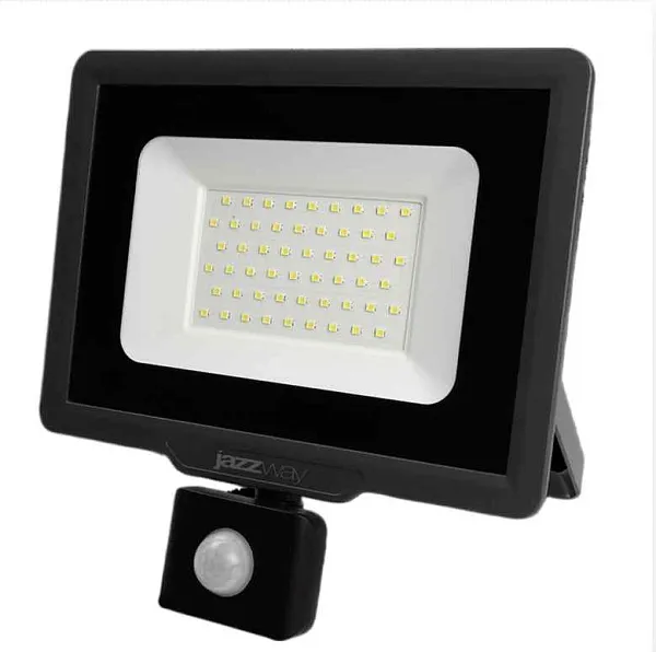 Прож.ЛЕД  50Вт 6,5К датчик движ. СДО PFL- C3 SENSOR 50w (compact) 6500K IP65  Jazzway