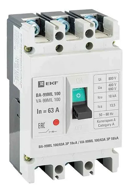 Автомат ВА 99ML 100|160A 18kA Basic 