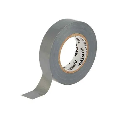 Изолента ПВХ 0.13х19мм 25м сер. Kranz KR-09-2208 