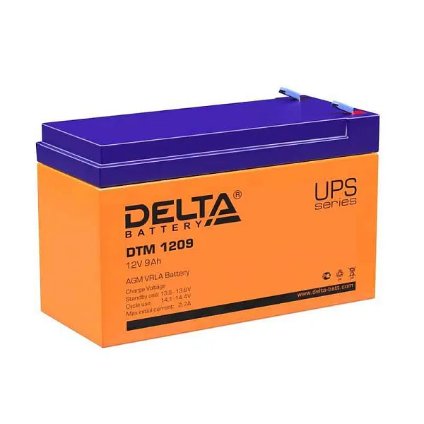 Аккумулятор UPS 12В 9А.ч DTM 1209 Delta 4614010050010 - купить в Москве - ООО Гамма-компоненты