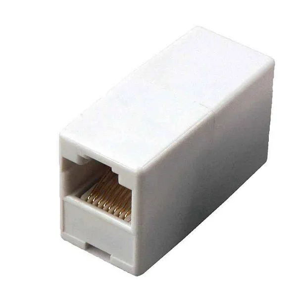 Проходник комп. гнездо-гнездо 8P-8C бел. Rexant 03-0101 