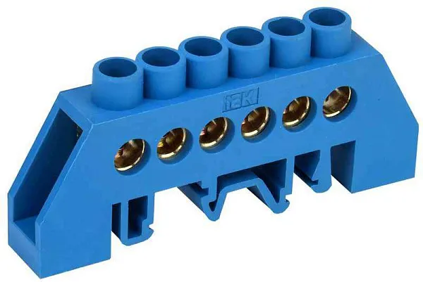 Шина нулевая в комб. DIN-изол. "Стойка" ШНИ-8х12-6-КС-С IEK YNN10-812-6DP-K07 