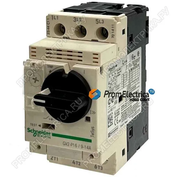 GV2P16 АВТ. ВЫКЛ С КОМБ. РАСЦЕП. 9-14А 