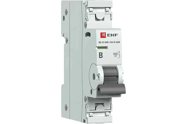 Автомат  1п 25А (B) (ВА 47-63N) 6кА EKF PROxima 