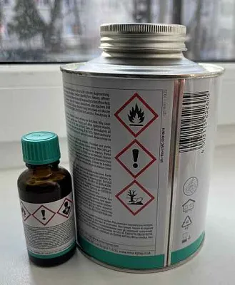 Картинка Клей Cement SC 4000, 700 гр. Черный с отвердителем