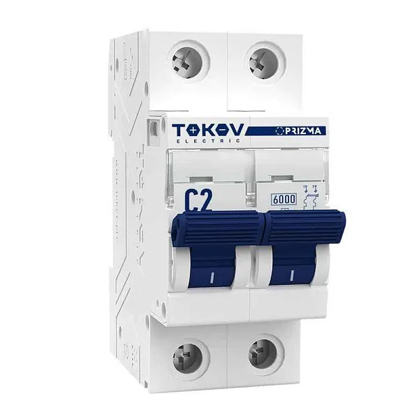 Выключатель автоматический модульный 2п C 2А 6кА PRIZMA TOKOV ELECTRIC TKE-PZ60-MCBI-2-2-C 