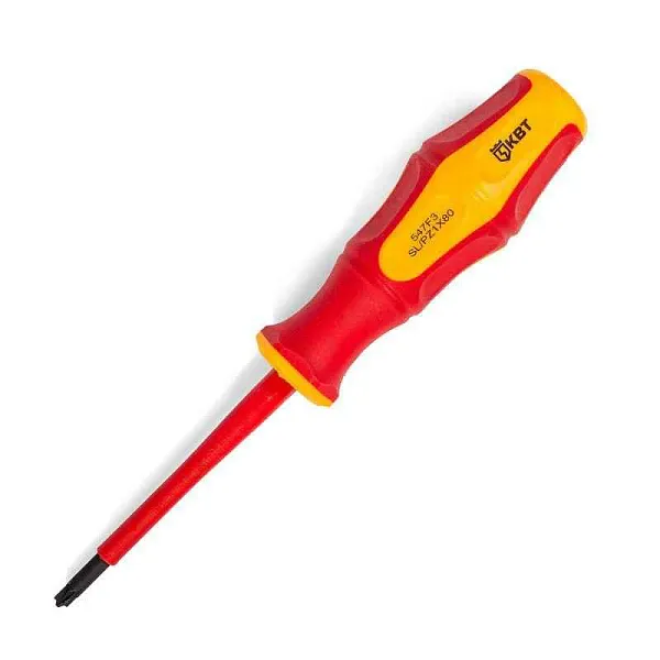 Отвертка диэлектрическая "Профи" PZ/FL1х80 КВТ 79778 