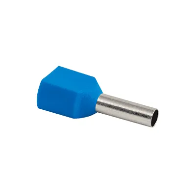 Наконечник штыревой втулочный изол. НШвИ(2) 2.5-10 (уп.50шт) EKF nhvi2-2.5-10 