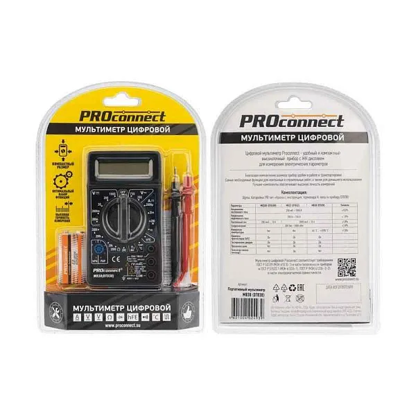 Мультиметр портативный M838 (DT838) PROCONNECT 13-3013 