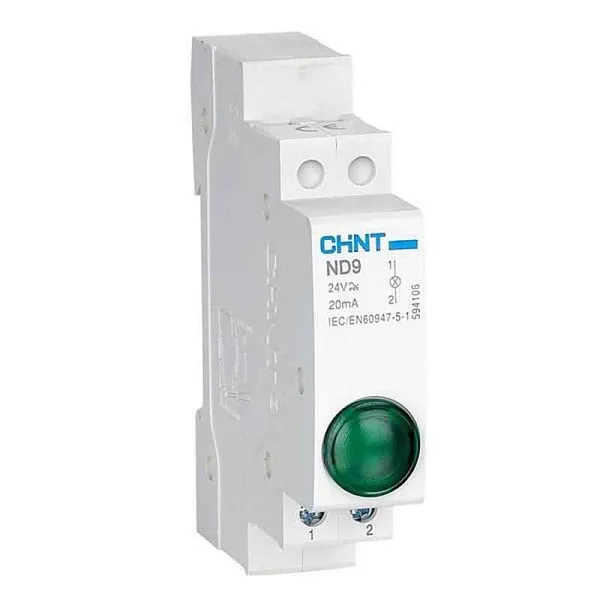 Индикатор ND9-1/g AC/DC 230В (LED) (R) зел. CHINT 594108 