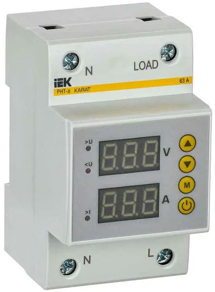 Реле напряжения и тока РНТ-д 1ф 54мм 63А KARAT IEK IVC31-1-63 