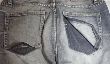 Ромбовидная заплатка без ткани