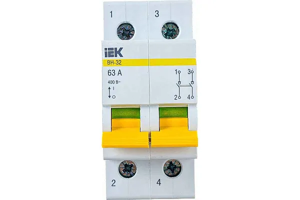 Выкл.нагрузки 2Р 63А (ВН-32) ИЭК 