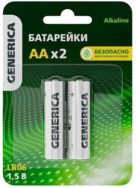 Элемент питания АА GBAT-LR6 щелочная  ALKALINE General 800592