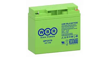 Аккумулятор 12В 17А.ч WBR GP12170