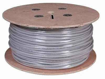 Кабель витая пара U/UTP, CAT 5е, PVC, 16PR, 24AWG, INDOOR, SOLID, серый, 305м, РФ REXANT | 01-1012-R | REXANT