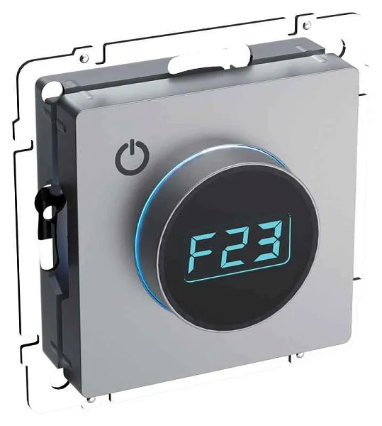 Термостат электронный с индик. BRITE СП IP20 ТС10-1-БрС механизм сталь IEK BR-RT11-K46 