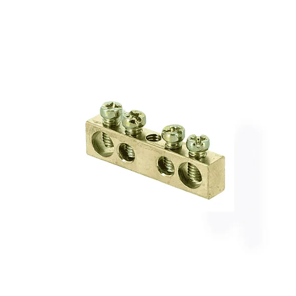 Шина PEN "ноль-земля" 6х9 4 отвер. латунь крепеж по центру PROxima EKF sn0-63-04 