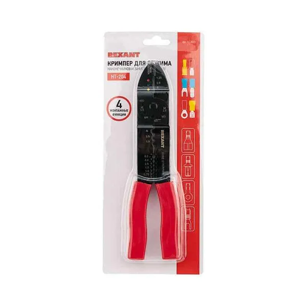Кримпер для обжима након. и зачистки (HT-204 TL-204) Rexant 12-3033 