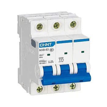 Выключатель автоматический модульный 3п C 63А 4.5кА NXB-63S (R) CHINT 296833 