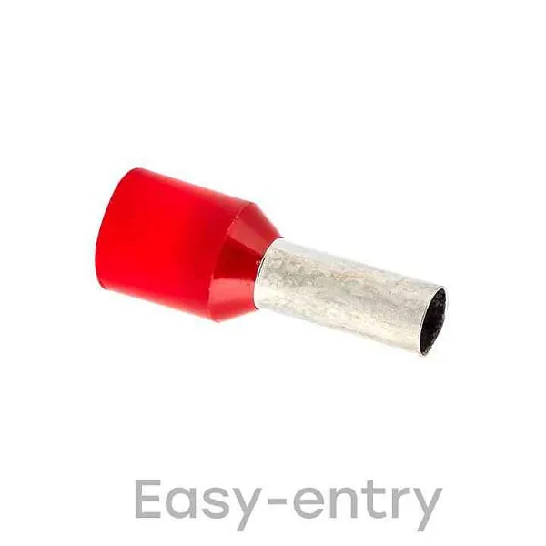 Наконечник штыревой втулочный изол. НШвИ 10.0-12 (уп.50шт) EKF nhvi-10.0-12 