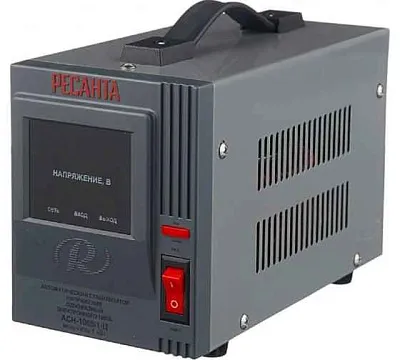 Стабилизатор напряжения АСН-1000/1-Ц 1ф 1кВт IP20 релейный Ресанта 63/6/2 