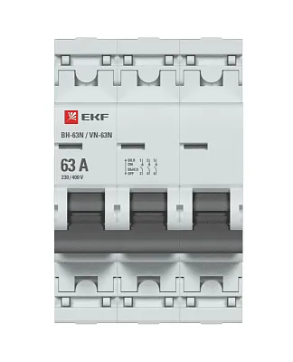 Выключатель нагрузки 3п 63А ВН-63N PROxima EKF S63363 