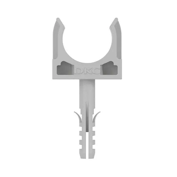 Держатель для труб (клипса) d20мм с защелкой и дюбелем DKC 51320 